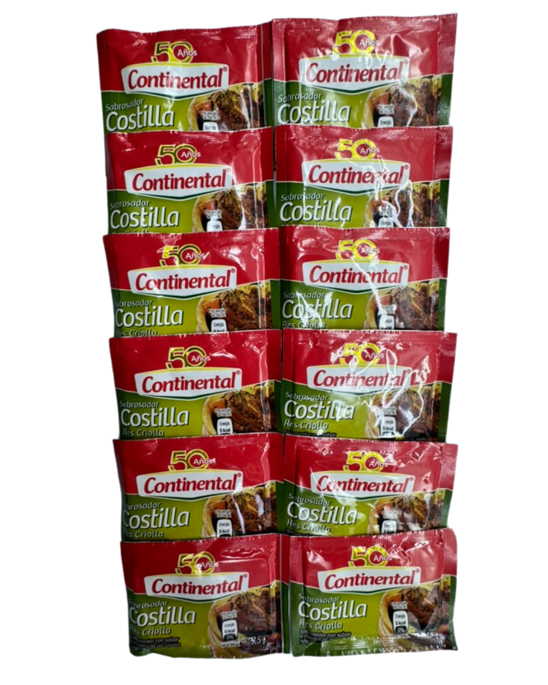 Continental- Sabrosador costilla de res criolla. 12uds.
