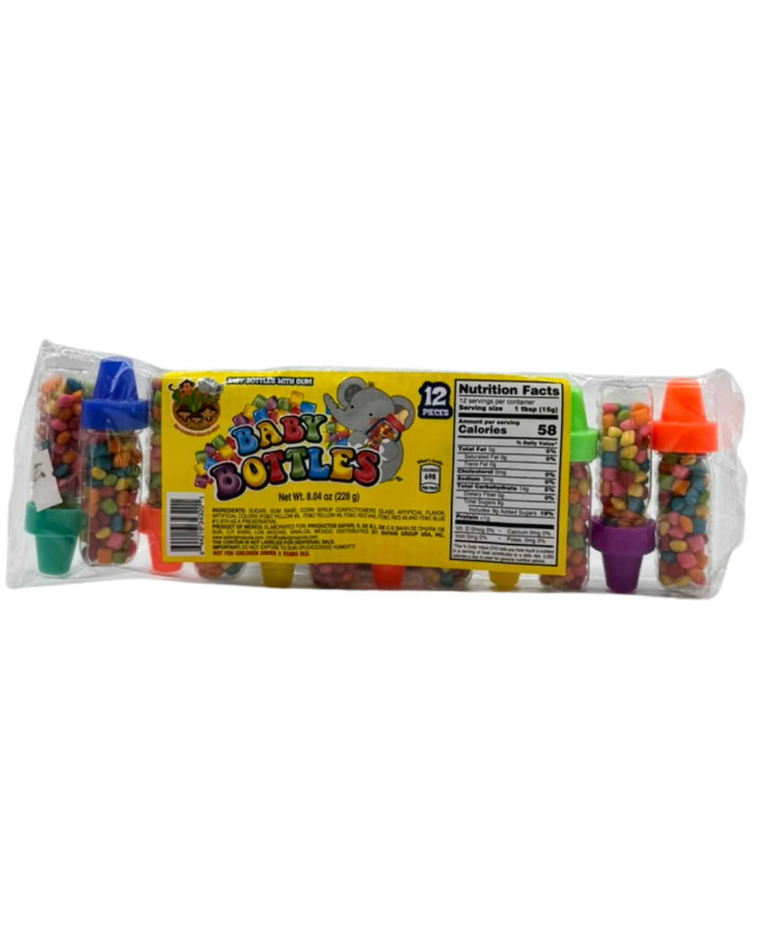 Safari Candies Baby Bottles 12uds.