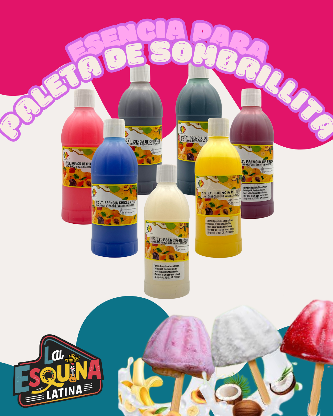 Essencias para paletas de sombrillita